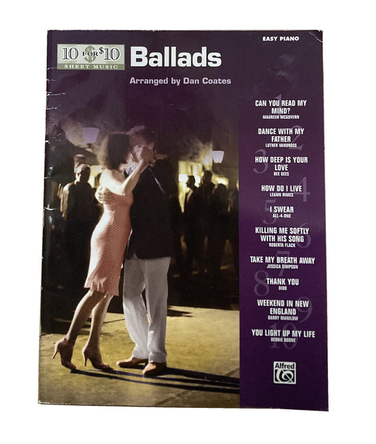 10 for 10 Sheet Music: Ballads (Pre-owned)