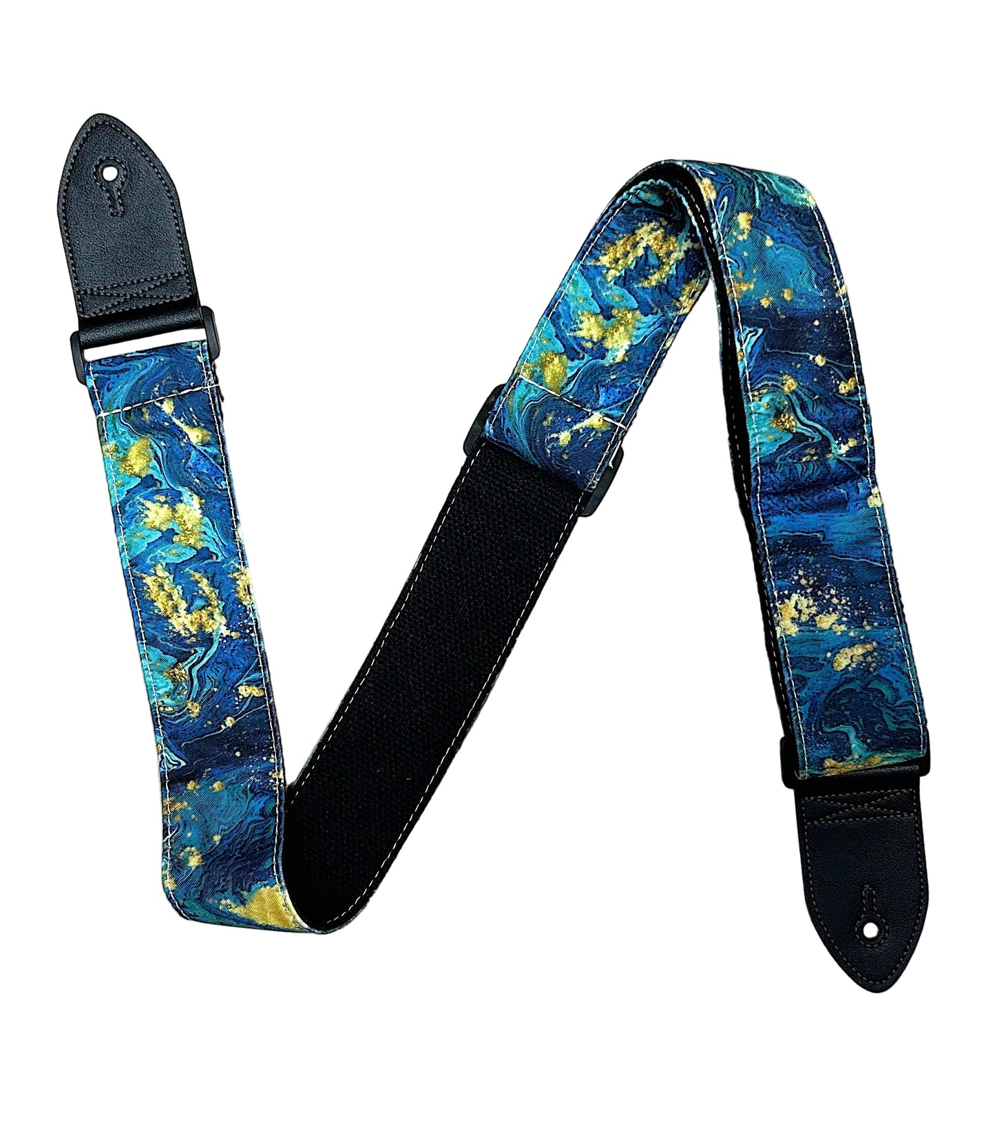 Guitar Strap - Blue Art