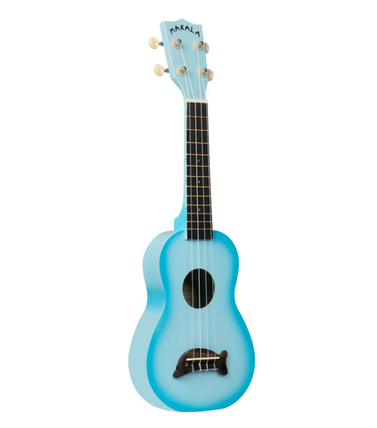 Kala Light Blue Burst Soprano Dolphin Ukulele