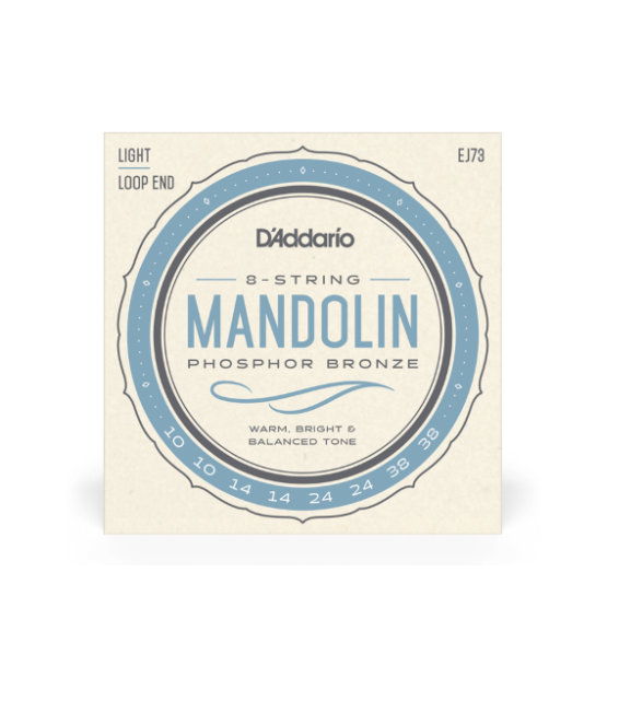 D'Addario EJ73 Mandolin Strings 10-38 Phosphor Bronze