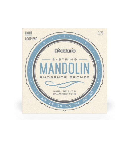 D'Addario EJ73 Mandolin Strings 10-38 Phosphor Bronze