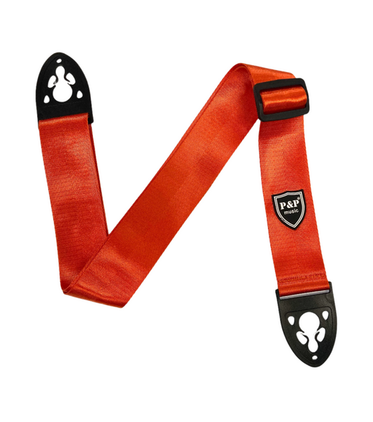 Seatbelt Guitar Strap - Orange