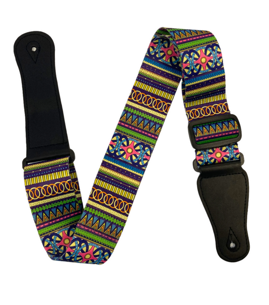 Polyester Guitar Strap - Psychedelic