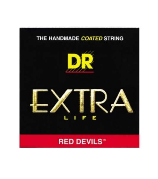 DR Red Devils Handmade Red Coated Long Life Acoustic Guitar Strings