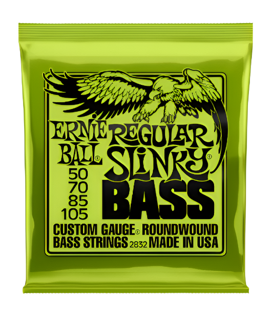 Ernie Ball Regular Slinky Nickel Wound Electric Bass Strings 50-105 Gauge