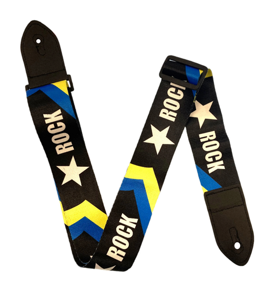 Polyesstter Guitar Strap - Rock Star