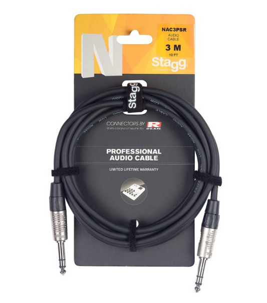Stagg NAC6PSR 6M/20FT Audio Cable Stereo Plug