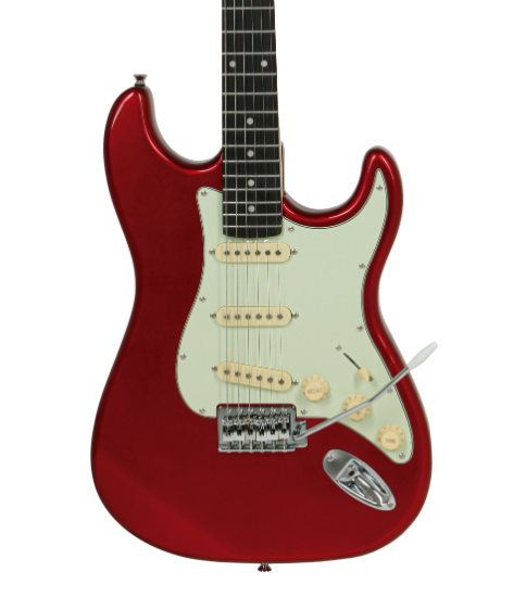 Tagima Guitars TG-500 SSS Solid Body Candy Apple Red