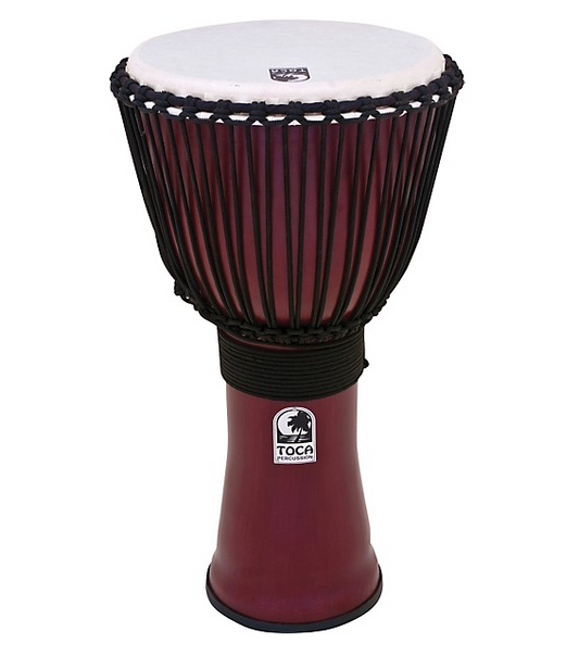 Toca Freestyle Rope Tuned Djembe - Matte Racing Red
