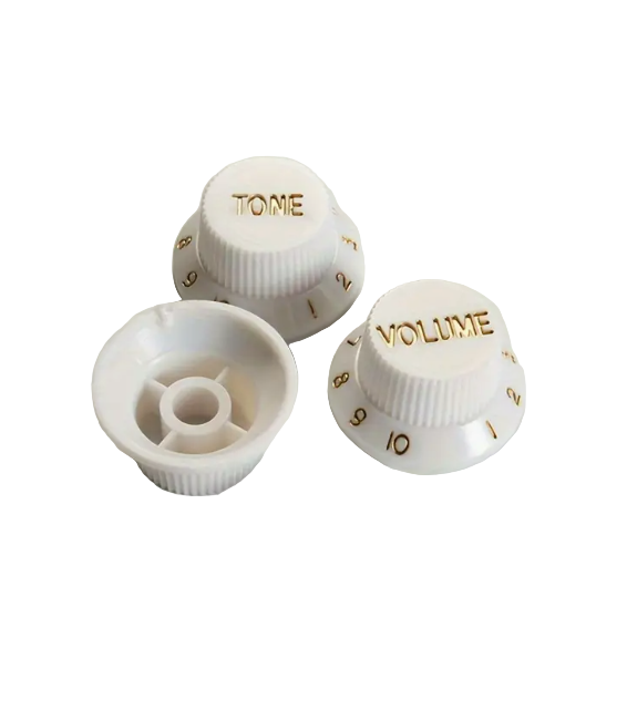 Electric Guitar Knobs - White - TTV