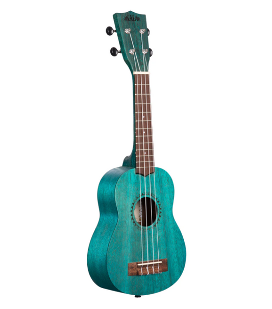 Kala Ocean Blue Watercolor Meranti Soprano Ukulele