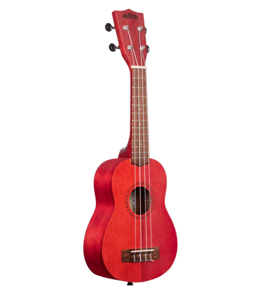 Kala Adobe Red Watercolor Meranti Soprano Ukulele