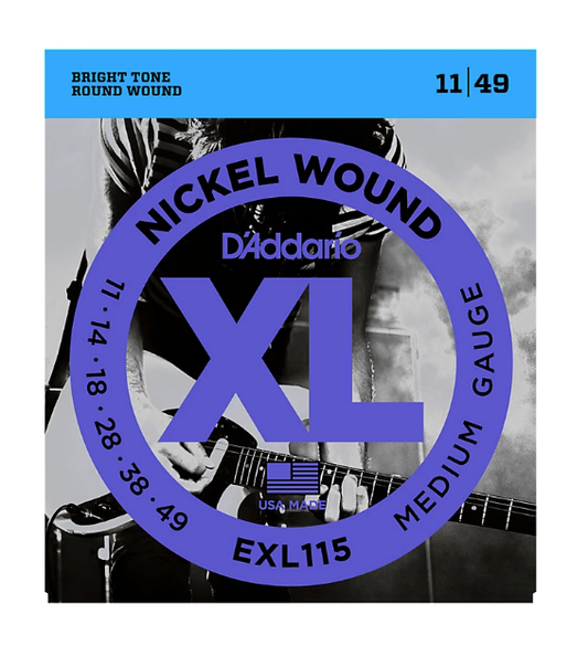 D'Addario EXL115 Medium Gauge Guitar Strings Single-Pack
