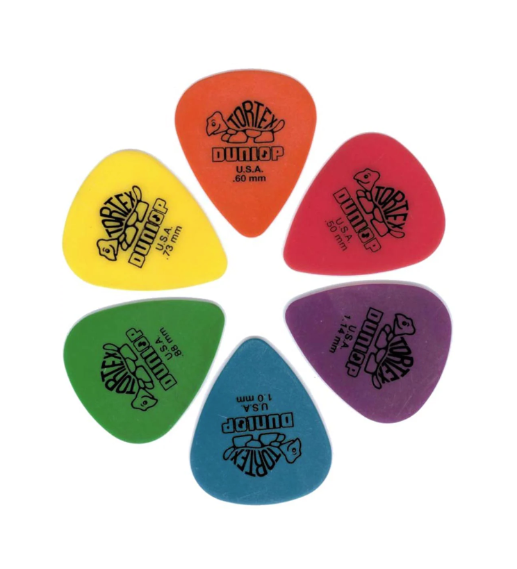 Dunlop Tortex Standard Guitar Picks 1 Dozen - Choose Size